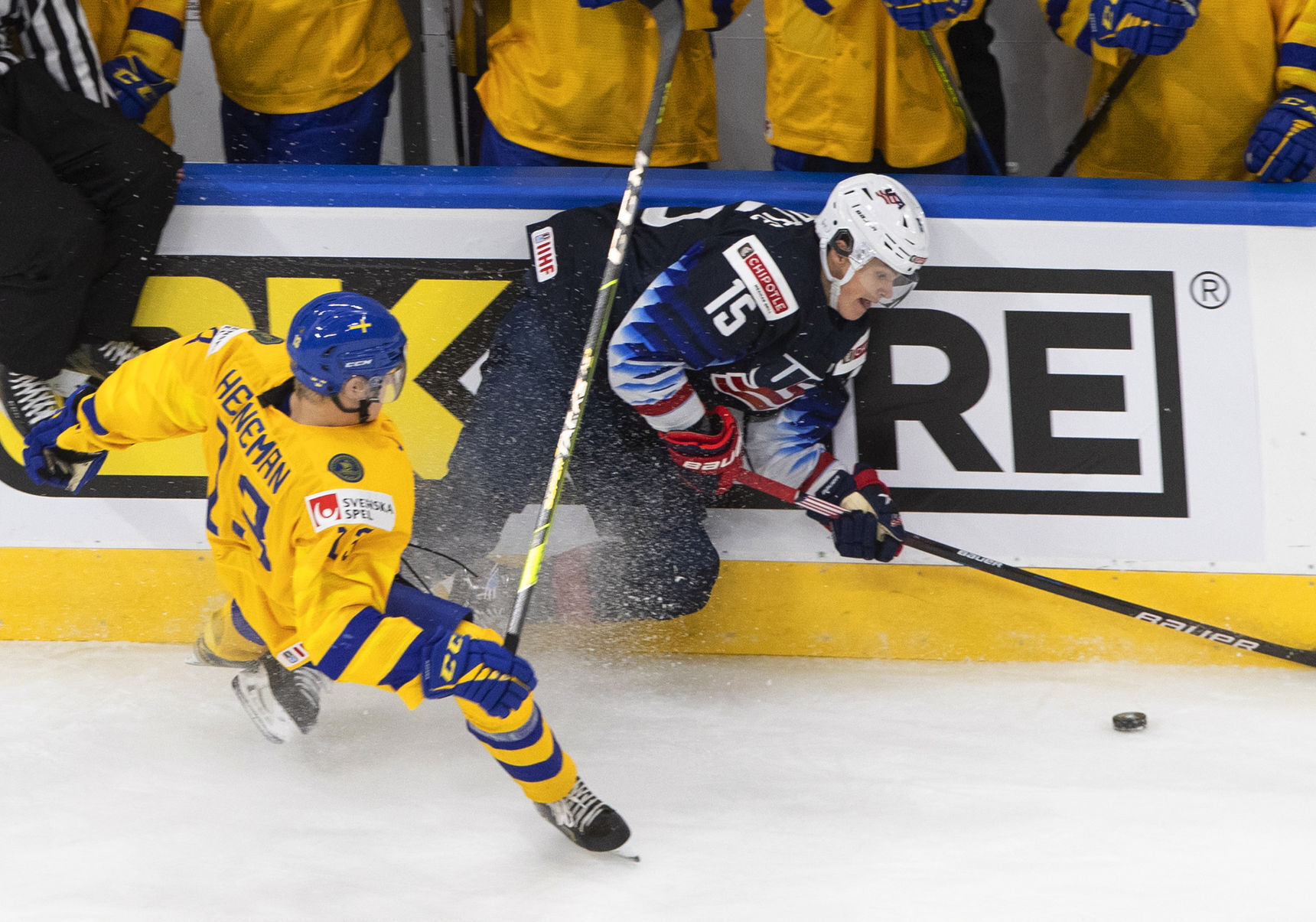 World Juniors US Sweden Hockey
